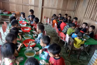 Do rét đậm rét hại 132 trường học trên địa bàn tỉnh Lai Châu cho học sinh nghỉ tránh rét. 