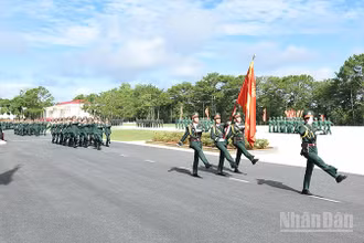 Quang cảnh Lễ tuyên thệ.