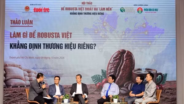 Các chuyên gia đề xuất giải pháp xây dựng thương hiệu cà-phê Robusta Việt Nam. (Ảnh: Đạm Cà Mau)