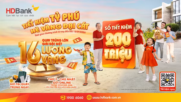 Cơ hội rộng mở, gửi càng nhiều trúng càng lớn. (Ảnh: HD bank) 