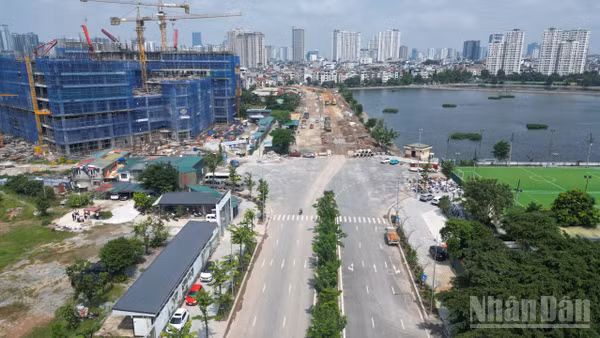 [Ảnh] Toàn cảnh công trường Vành đai 2,5 Hà Nội đặt mục tiêu thông xe kỹ thuật dịp 10/10