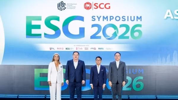 Chủ tịch và CEO của Tập đoàn SCG và các khách mời tại Hội nghị chuyên đề ESG Symposium 2026.