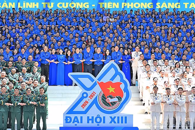 Các đại biểu dự Đại hội Đoàn toàn quốc lần thứ XIII.