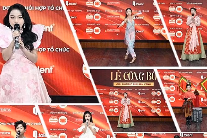 Các tài năng nhí tham gia Giải thưởng "Búp sen vàng".