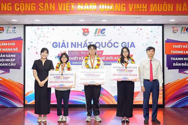 Các cá nhân sẽ đại diện Việt Nam dự Vòng chung kết thế giới Cuộc thi vô địch thiết kế đồ họa 2026 nhận giải Nhất quốc gia tại buổi lễ.