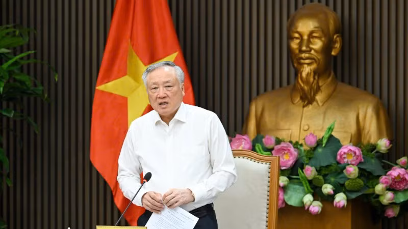 Đồng chí Nguyễn Hòa Bình chủ trì phiên họp thứ 3 của Tiểu ban Tuyên truyền Đại hội Đảng bộ Chính phủ lần thứ 1, nhiệm kỳ 2025-2030. (Ảnh: DUY LINH)
