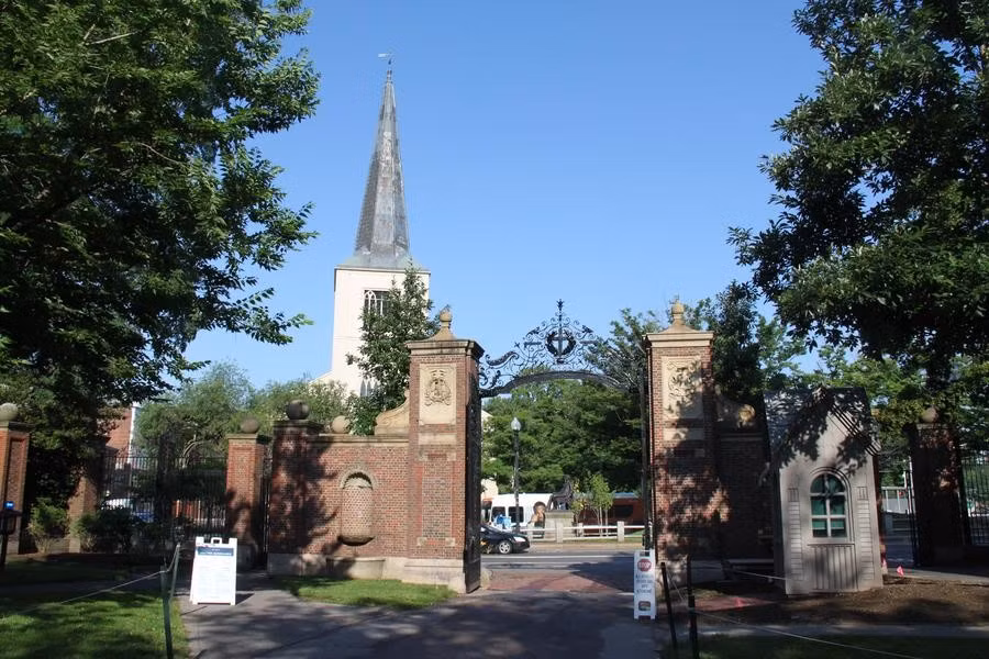 Khuôn viên Đại học Harvard tại thành phố Cambridge, bang Massachusetts, Mỹ. (Ảnh: Tân Hoa xã)