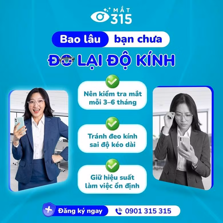 Một cặp kính được đo đúng độ mắt, không chỉ giúp nhìn rõ, mà còn giúp hạn chế tăng độ và bảo vệ thị lực lâu dài.