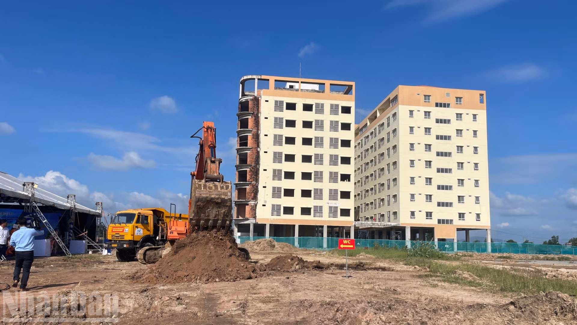 Khu nhà ở xã hội trong Khu công nghiệp Hàm Kiệm II.