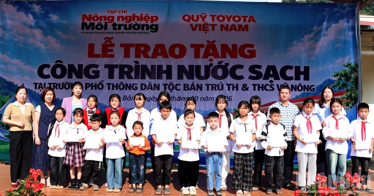Quỹ TVF bàn giao công trình nước sạch cho trường học Cao Bằng
