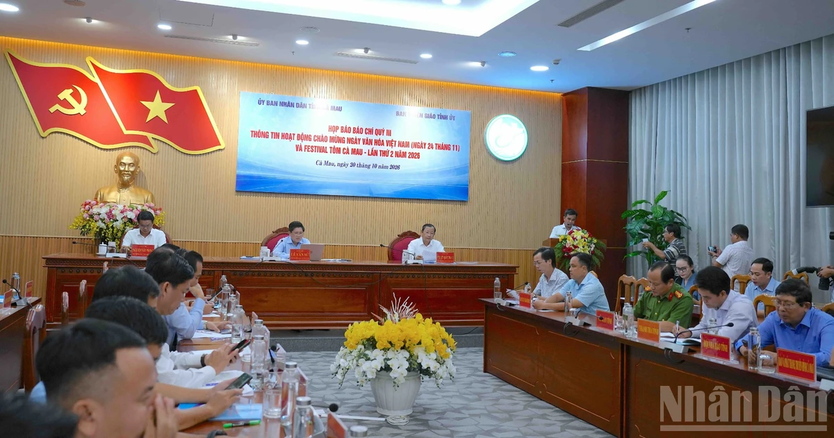 Cà Mau công bố chuỗi sự kiện văn hóa, kinh tế trong cao điểm tháng 11/2026