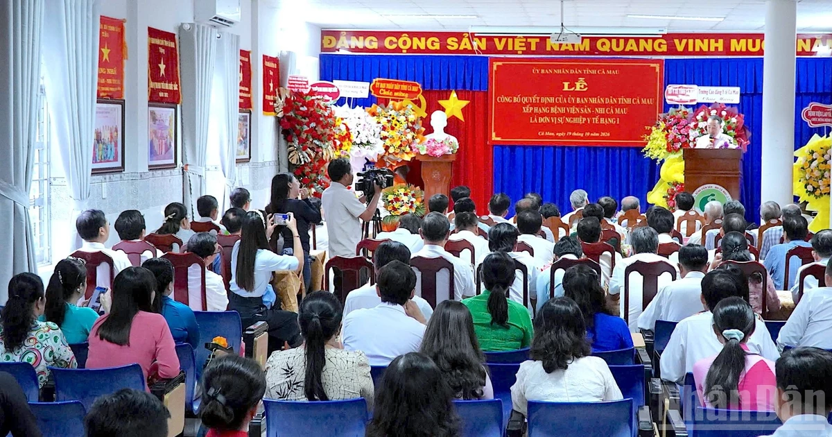 Bệnh viện Sản-Nhi Cà Mau trở thành bệnh viện chuyên khoa hạng I