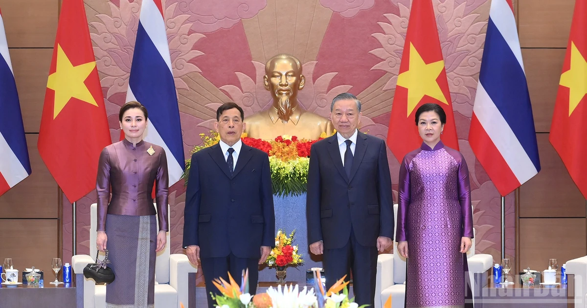 Tổng Bí thư, Chủ tịch nước Tô Lâm chủ trì Lễ đón chính thức Nhà vua Vương quốc Thái Lan và Hoàng hậu