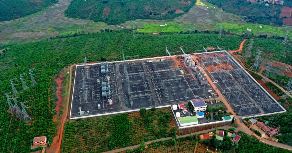 Đóng điện thành công máy biến áp AT1 900MVA Trạm biến áp 500kV Di Linh, tỉnh Lâm Đồng