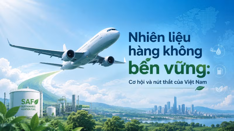 Nhiên liệu hàng không bền vững: Cơ hội và nút thắt của Việt Nam