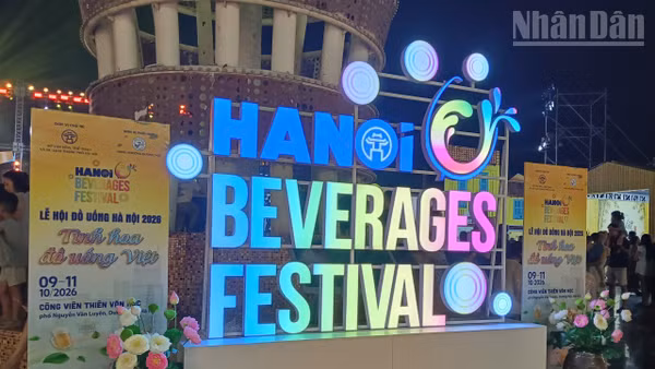 Không gian Lễ hội được trang trí với hệ thống cổng chào, tiểu cảnh, khu check-in và các điểm trải nghiệm mang dấu ấn riêng. (Ảnh: MINH ĐỨC)