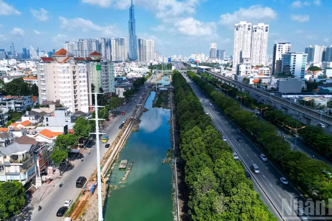 Dự án cải tạo rạch Đá Đỏ đang dần về đích.