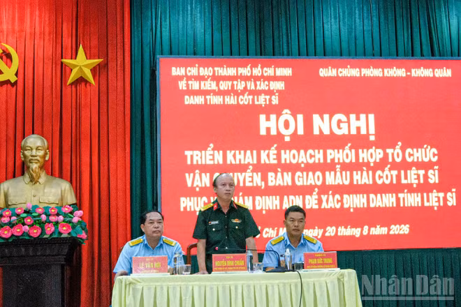 Hội nghị triển khai kế hoạch vận chuyển, bàn giao mẫu hài cốt liệt sĩ phục vụ giám định ADN, xác định danh tính liệt sĩ.