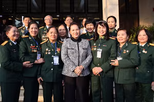 Chủ tịch QH Nguyễn Thị Kim Ngân và các đại biểu. Ảnh: DƯƠNG GIANG (TTXVN)