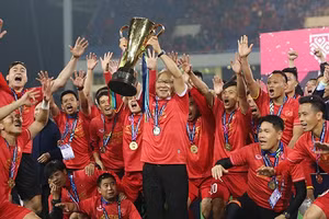 Đội tuyển Việt Nam giành chức vô địch AFF Suzuki Cup 2018 trên sân Mỹ Đình.
