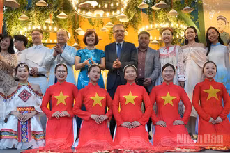 Bế mạc Lễ hội Văn hóa Việt Nam tại Moskva. (Ảnh: XUÂN HƯNG)