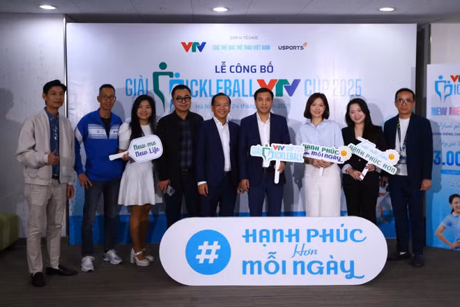 Ban Tổ chức gặp gỡ báo chí cung cấp thông tin về Giải Pickleball VTV Cúp 2025.