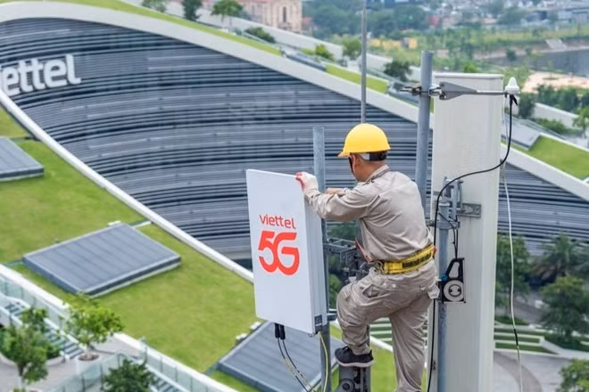 Viettel tiếp tục khẳng định vị thế mạng 5G lớn nhất Việt Nam. (Ảnh: CẨM THỦY)