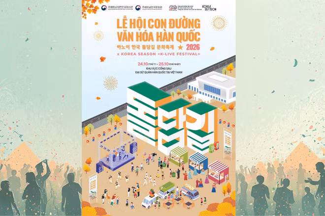Poster giới thiệu chương trình. (Ảnh: Trung tâm Văn hóa Hàn Quốc tại Việt Nam)
