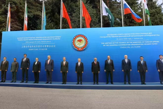 Hội nghị Bộ trưởng Ngoại giao Tổ chức Hợp tác Thượng Hải vừa diễn ra ở Kyrgyzstan. (Ảnh: SCO)