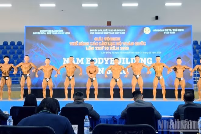 Giải vô địch thể hình các câu lạc bộ toàn quốc lần thứ 33-năm 2026 có hơn 330 vận động viên tham gia.