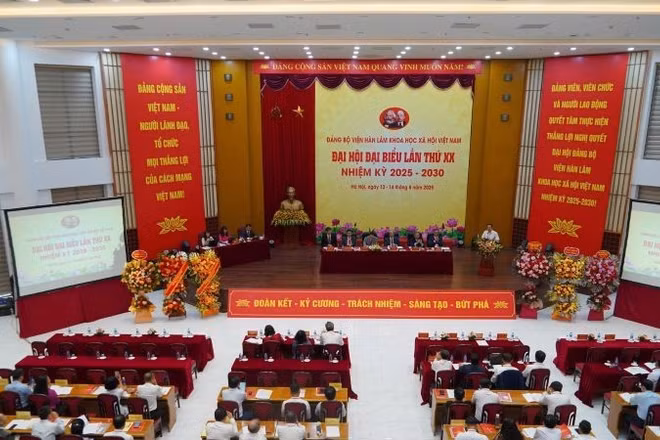Đại hội đại biểu lần thứ XX, nhiệm kỳ 2025-2030 của Đảng bộ Viện Hàn lâm Khoa học xã hội Việt Nam.