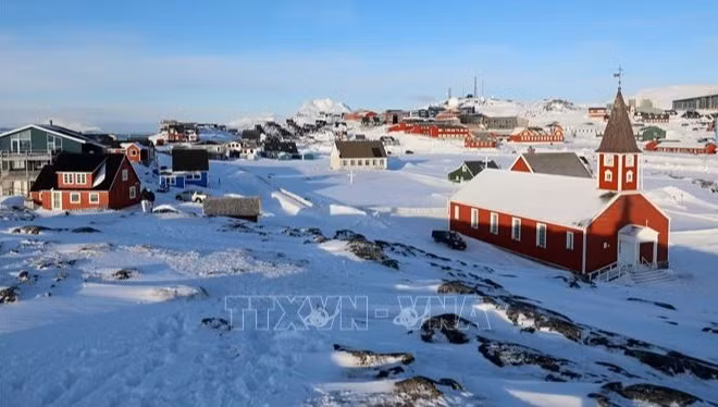 Quang cảnh thành phố Nuuk, Greenland. (Ảnh: THX/TTXVN)