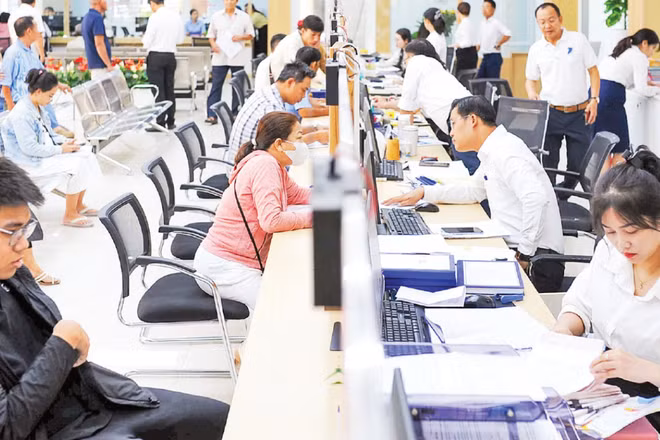 Trung tâm phục vụ hành chính công phường Thanh Khê, thành phố Đà Nẵng. (Ảnh: CÔNG VINH)