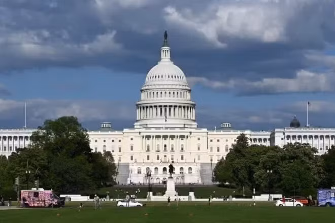 Trụ sở Quốc hội Mỹ ở Washington, D.C. (Ảnh: THX/TTXVN) 