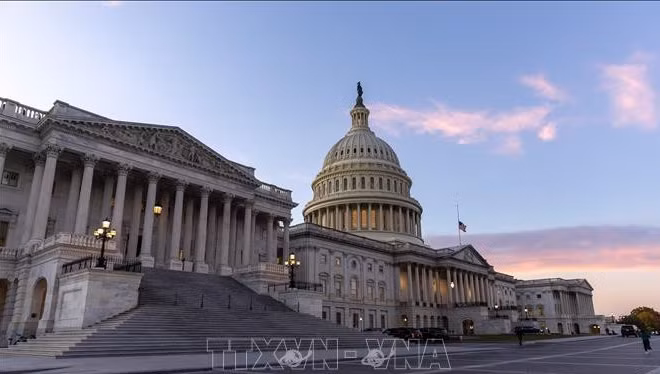 Tòa nhà Quốc hội Mỹ ở Washington DC. (Ảnh minh họa: THX/TTXVN)