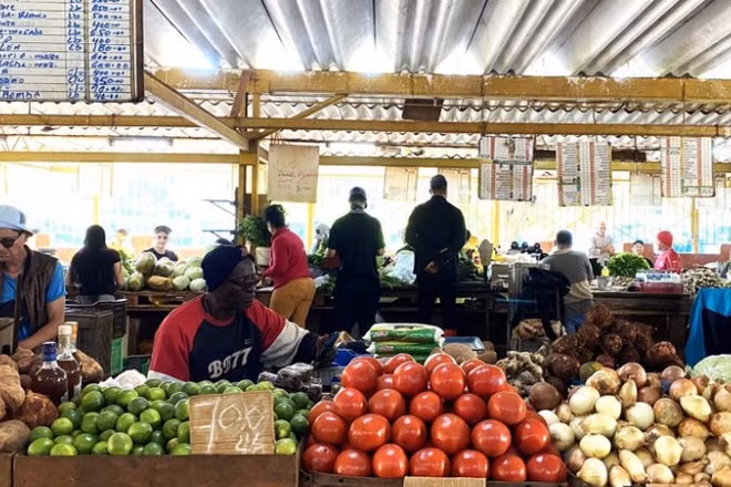 Chợ nông sản ở La Habana, Cuba. (Ảnh: Ngọc Duy/TTXVN) 