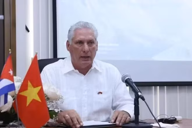 Bí thư thứ nhất Ban Chấp hành Trung ương Đảng Cộng sản Cuba, Chủ tịch nước Cộng hòa Cuba Miguel Diaz-Canel Bermudez. (Ảnh: TTXVN)