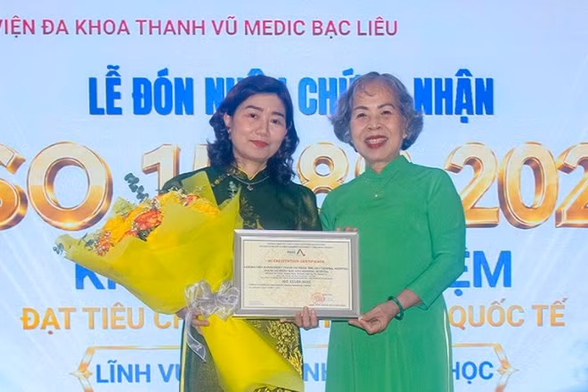 Bệnh viện Đa khoa Thanh Vũ Medic Bạc Liêu đạt chứng nhận tiêu chuẩn quốc tế về chất lượng phòng xét nghiệm y khoa. (Ảnh: TRỌNG DUY)