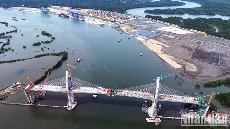 Dự án cầu Phước An đang vượt tiến độ. 