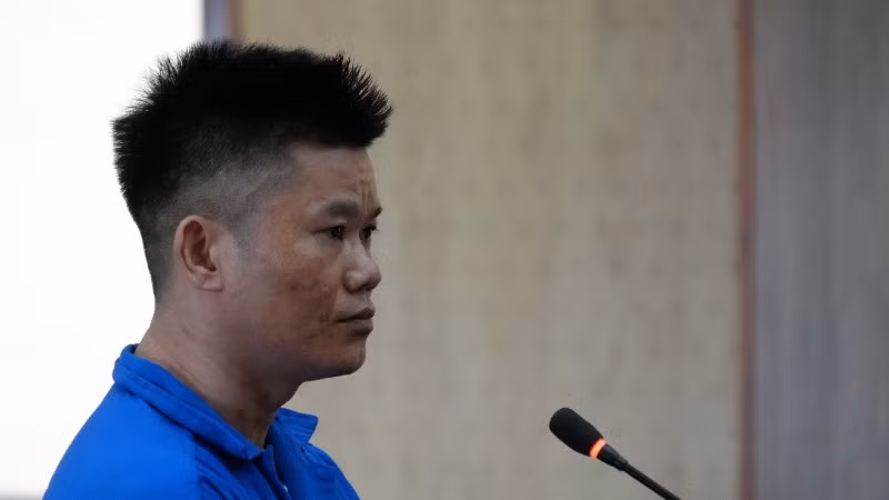 Bị cáo Vũ Văn Hà tại phiên tòa ngày 18/5. 