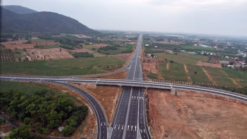 Một nút giao ở cao tốc Biên Hòa-Vũng Tàu.