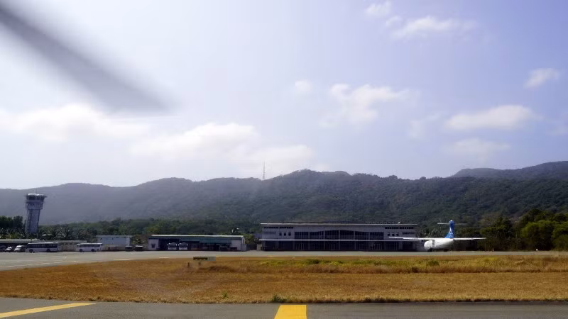 Sân bay Côn Đảo hiện hữu. 