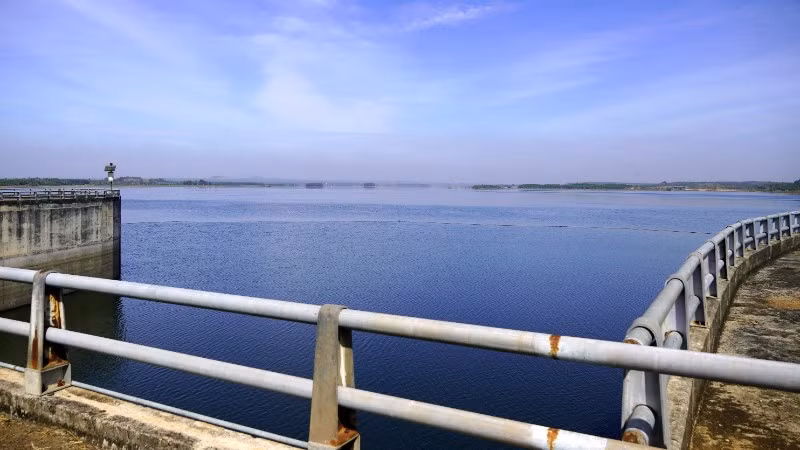 Hồ thủy lợi Sông Ray, nơi cung cấp nguồn nước đầu vào để sản xuất nước sạch cho khu vực Bà Rịa-Vũng Tàu.