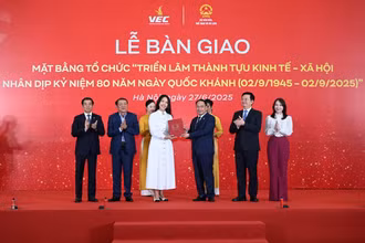 Bàn giao mặt bằng Trung tâm Triển lãm Việt Nam.