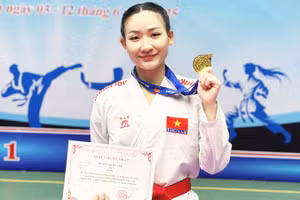 Vận động viên Hoàng Thị Mỹ Tâm.