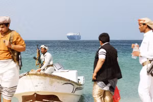 Lực lượng Houthi hiện diện tại Biển Đỏ. Ảnh: REUTERS