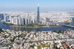 Khu đô thị hiện đại tại trung tâm Thành phố Hồ Chí Minh. (Ảnh: THẾ ANH)