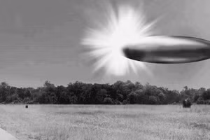 Ảnh ghép do FBI thực hiện về một vụ nhìn thấy UFO. Ảnh: GETTYIMAGES 