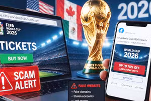 Hàng loạt web giả mạo FIFA đã được tạo ra trong kỳ World Cup 2026. Ảnh: ASADRIA 