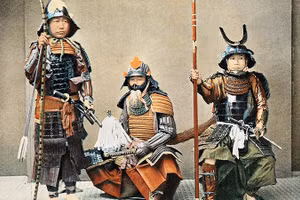 Một nhóm Samurai Nhật Bản vào khoảng năm 1890. Ảnh: GETTYIMAGES 